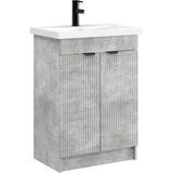 vidaXL Komplet pohištva za kopalnico Betonsko siva 78,5 x 37,5 x 81 cm, (5000245420) | Shoptok.si