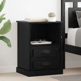 vidaXL Noćni ormar 2 pcs Crni hrast 43 x 36 x 60 cm Konstruirano drvo | shoptok.hr