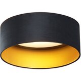 QAZQA Moderna stropna svetilka črna žametna 40cm vklj. LED 3-stopenjsko zatemnjevanje - Sue | Shoptok.si