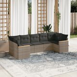 vidaXL 7-dijelni set vrtnih sofa sivi od poliratana | shoptok.hr