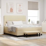  Krevet s opruga kutije s jastukom Krema 180 x 200 cm tkanina | shoptok.hr