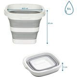 MID.YOU Vedro Clean Sile, 5 L, Siva, Bela | Shoptok.si