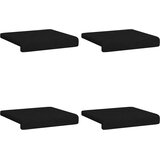  Jastučić za klupu 4 kom. Tkanina Crna Dubina 35 cm | shoptok.hr