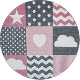 Ben'n'jen Ružičasti/sivi dječji tepih ø 120 cm Kids – | shoptok.hr