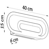  Stenska svetilka SACCON bela, (21347311) | Shoptok.si