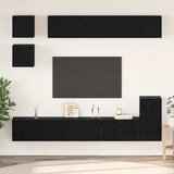  Set TV komoda 8 kom. Crni hrast Konstruirano drvo Crna 80 x 30 x 30 cm Cijene