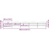  Vrtna ograda s vrhom koplja Čelik 892,5 x 100 cm Crna | Shoptok.si