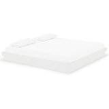 Furnova Posteljni okvir bel trden les 200x200 cm, (21937647) | Shoptok.si