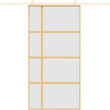  Klizna vrata zlatna 102,5x205 cm matirano staklo ESG i aluminij | shoptok.hr