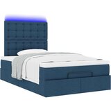 vidaXL Otomanski okvir kreveta s madraca plavi 120x190 cm od tkanine | shoptok.hr