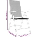  9-dijelni vrtni blagovaonski set crni | shoptok.hr