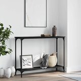  Konzolni stol crni 101 x 30,5 x 75 cm od konstruiranog drva | shoptok.hr
