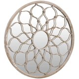  Vrtno ogledalo boja pijeska 60 x 3 cm željezno okruglo vanjsko | shoptok.hr