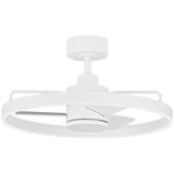 Nova Luce Bela kovinska LED zatemnitvena stropna svetilka Lunair – Cene