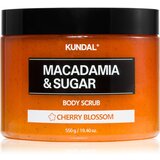KUNDAL Macadamia & Sugar Cherry Blossom sladkorni piling z karitejevim maslom 550 g Cene