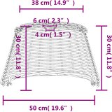  Sjenilo za stropnu svjetiljku bijelo Ø50x30 cm od pruća | shoptok.hr