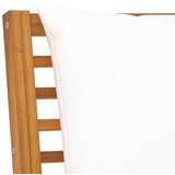  Klop 114,5 cm s krem blazino trden akacijev les, (20658936) | Shoptok.si