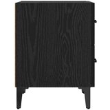 Ormarić za krevet s ladicama 2 pcs Crni hrast 40 x 35 x 47.5 cm | shoptok.hr