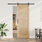 vidaXL drsna vrata s kompletom opreme 83x232 cm Trden bor, notranja vrata 'ORKDAL'83x232x4 cm Trden bor | Shoptok.si