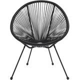  5-dijelni vanjski blagovaonski set od PVC ratana crni | shoptok.hr
