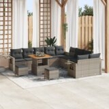  Set od 13 komada vrtnih sofa s jastučićima siva poli ratan akacija | shoptok.hr