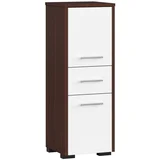 KOPALNIŠKA OMARA FIN KOLONA 30 2D 1SZ 85cm WENGE / BELO, (21713980)