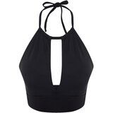 Trendyol Bikini Top - Black - Plain Cene