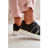 Boto Fashionable Women's Platform Sneakers Made Of Eco Leather Black Nevisase | Shoptok.si
