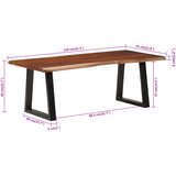  Stolić za kavu boja meda 110 x 55 x 40 cm masivno drvo bagrema | shoptok.hr