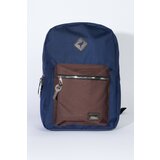 AC&Co / Altınyıldız Classics Men's Navy Blue-brown Logo Laptop Compartment Sports School-Backpack cene