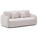 Kave Home Kremno bela raztegljiva sedežna garnitura iz šenilje 225 cm Laira – | Shoptok.si