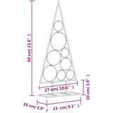  Metalno ukrasno božićno drvce crno 60 cm | shoptok.hr