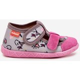 Boto Children's slippers Milami with Velcro in unicorns gray-pink Reathiana | ePonuda.com