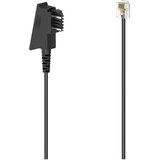 Hama telefon priključni kabel [1x moški konektor TST - 1x RJ12 vtič 6p6c] 3 m črna, (20411105) | Shoptok.si