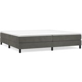 The Living Store Box spring postelja z vzmetnico temno siva 200x200 cm žamet - Box Spring Postelja, (21492494) | Shoptok.si