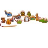 Classic World Drvene kocke za nizanje ZOO, 13 kom. | shoptok.hr