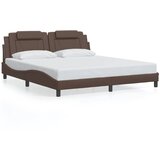  The Living Store Posteljni okvir z LED lučkami rjav 180x200 cm umetno usnje - Posteljni Okvir, (21524348) | Shoptok.si