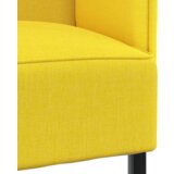 SOFA s visokim naslonima Svijetlo žuta 109x56x121 cm Tkanina | shoptok.hr