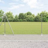  Vanjski Euro Ograda s Betonskom Podlogom 10 x 1,2 m Srebrna | shoptok.hr
