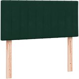 Box Spring krevet s madracem tamnozeleni 80x220 cm baršun | shoptok.hr