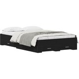 vidaXL Okvir kreveta s ladicama Crni hrast 120x200 cm Konstruirano drvo | shoptok.hr