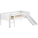 Vipack Bijeli podignuti dječji krevet od masivnog bora s podnicom 90x200 cm Scott – | shoptok.hr