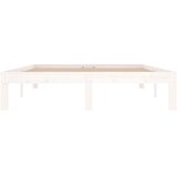  Okvir za krevet od masivnog drva bijeli 135x190 cm bračni | shoptok.hr