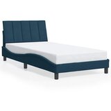  Okvir za krevet bez madraca Hanko plavi 100x200 cm baršunasti | shoptok.hr