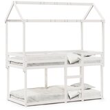vidaXL Pograd s streho bel 90x200 cm trdna borovina Cene