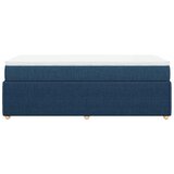  Krevet s oprugama i madracem plavi 100 x 200 cm od tkanine | shoptok.hr