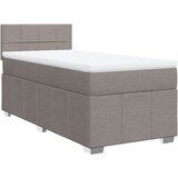 vidaXL Krevet s oprugama i madracem smeđesivi 80x200 cm od tkanine | shoptok.hr