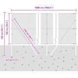 vidaXL Šesterokotna ograja Siva 1x50 m Jeklo | Shoptok.si