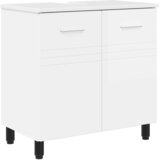 vidaXL Kopalniška enota Bela visok sijaj 60 x 35 x 60 cm, (5000245724) | Shoptok.si