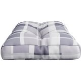  Jastuk za palete sivi karirani 80 x 40 x 12 cm od tkanine | shoptok.hr